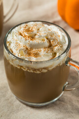 Sweet Refreshing Warm Pumpkin Spice Latte