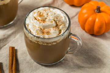 Sweet Refreshing Warm Pumpkin Spice Latte