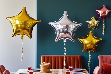 Star Balloon Decoration for Memorable Celebrations and Joyful Events