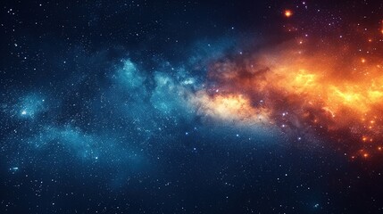 Mystical space and stars 