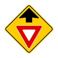 Yield Ahead Sign