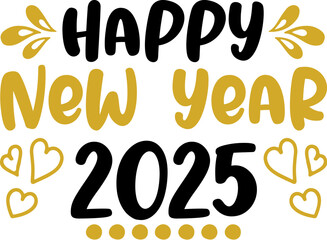 New Year SVG Design 2025