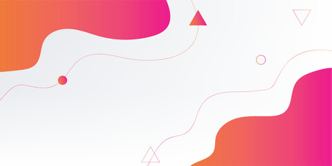 Colorful banner template with gradient color. Design with liquid form. with a combination of yellow and pink with a modern and luxurious concept