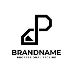 Letter P Diamond Logo, suitable for any business with P initial related to luxurious