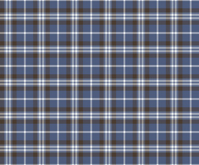 Plaid fabric pattern, blue, brown, white, seamless for textiles, and for designing clothes, skirts, pants or decorative fabrics. Vector illustration.