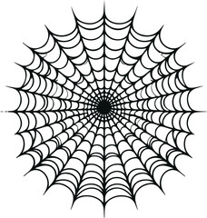 Monochrome Cosmonaut Spider Web Icon Vector Illustration Design Silhouette Style