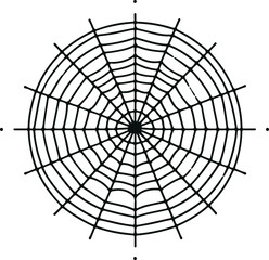 Obraz premium Monochrome Cosmonaut Spider Web Icon Vector Illustration Design Silhouette Style