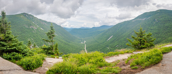 A panoramic view from atop New Hampshire's Mount Willard