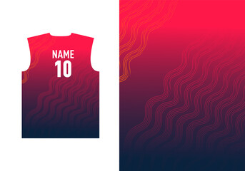 Customizable Jersey Designs for Sublimation Print. Vector Sports Jersey Design.