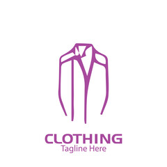 abstract clothing brand logo simple creative for boutique fashion shop logo illustration