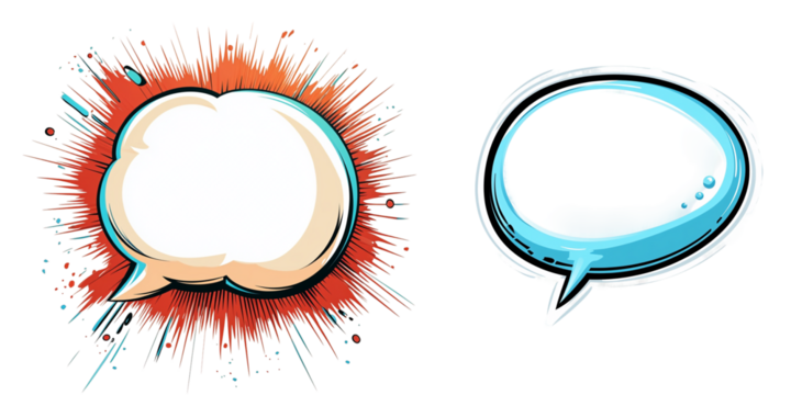 Dialogue Bubble cartoon vector illustration clipart white background