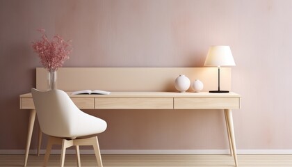 Inviting home office arrangement featuring a stylish desk and comfortable chair for productivity