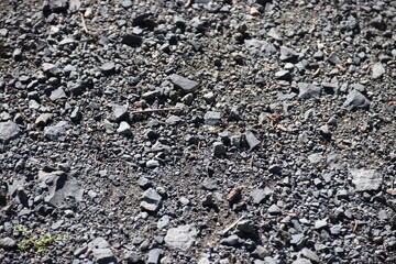 large dark asphalt