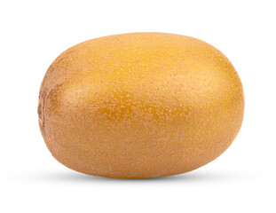 yellow kiwi isolated on white background