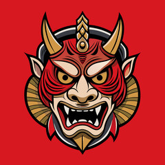 head of samurai mask