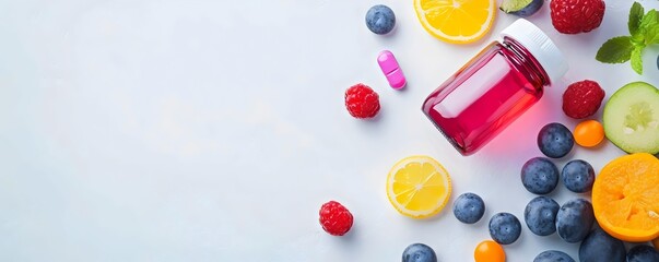 Fototapeta premium Empowering Immune Health Embrace Antioxidant-Rich Diets and Essential Nutrients for Daily Well-Being - Boost Your Immunity with Healthy Food Habits
