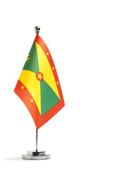 Grenada table flag on a white background. Isolate.