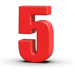 Red Number 5