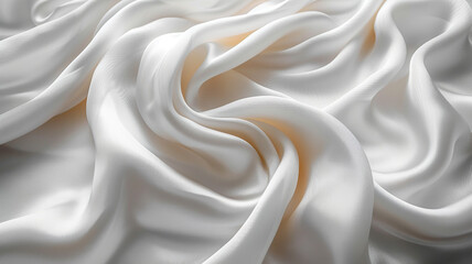 Fototapeta premium White silk background close up