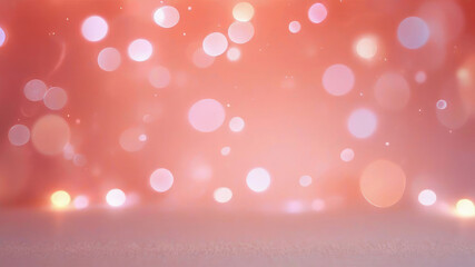 Fototapeta premium Beautiful luxury gold bokeh on defocused tropical coral background.