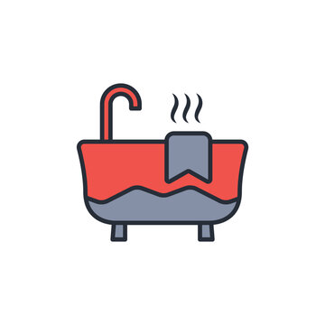 recommend clip art: Bathing icon. vector.Editable stroke.linear style sign for use web design,logo.Symbol illustration.