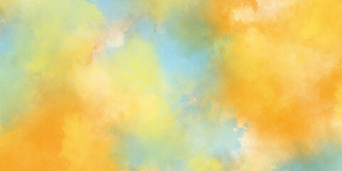 Abstract bright and shinny lovely soft color watercolor background, Beautiful and light color colorful background, Colorful and bright watercolor background texture with grunge watercolor splashes.