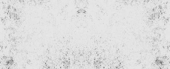 Distressed black texture. Dark grainy texture on white background. Dust overlay textured. Grain noise particles. Rusted white effect. Grunge design elements. Vector