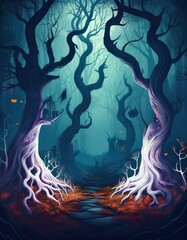 Bosque encantado halloween