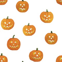 Pumpkin pattern tile 