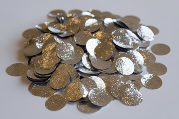 3D Silver Confetti for Floating Party Decorations and Celebrations