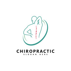 Treatment chiropractic logo design inspiration Physiotherapy symbol icon design