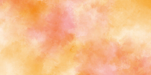 abstract orange and pink background with watercolor painted texture, pastel water color background wall texture pattern seamless Soft sweet blurred pastel color background.