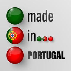 Made in Portugal graphic and label. Element of impact for the use you want to make of it.