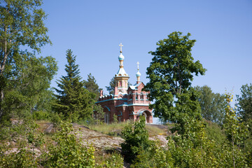 Russia Karelia Valaam Island on a sunny summer day