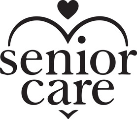 senior care logo vector 