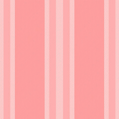 Flowing lines background texture, valentine vertical pattern textile. Lady vector seamless stripe fabric in red and light colors.