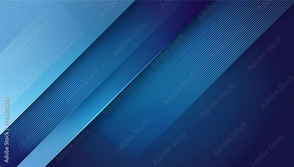 Poster dark blue abstract background with simple transparent diagonal white shadows. abstract background wi