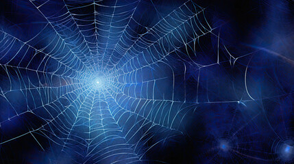 blue spider webs illustration or blue cobwebs illustration