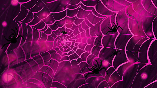 dark magenta spider webs illustration or dark magenta cobwebs illustration
