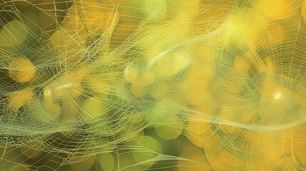 Naklejka premium light lime spider webs illustration or light lime cobwebs illustration