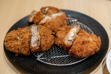 Chicken katsu with cheese