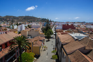 The view from above of San Cristobal de la Laguna