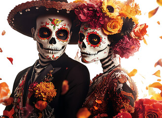 skeleton couple