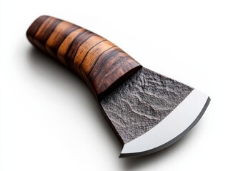 Handcrafted Wooden Handle Axe with Sharp Steel Blade