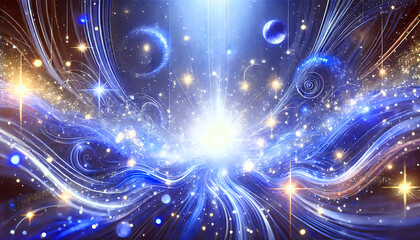 キラキラした青背景