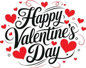 Happy Valentines Day Typography