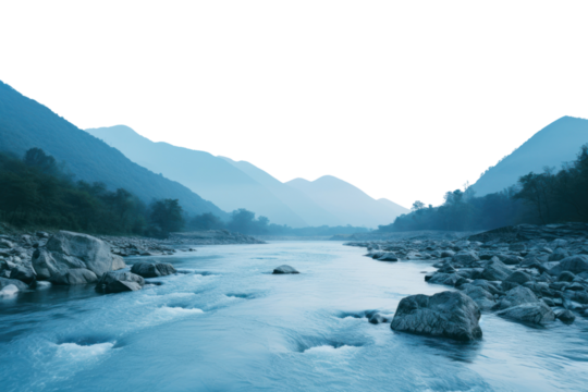 PNG Mountain river landscape outdoors nature tranquility.