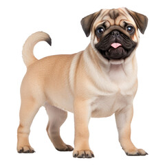 Obraz premium PNG Pug dog mammal animal.