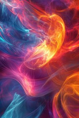 Fototapeta premium Dynamic Colorful Background in Digital Design