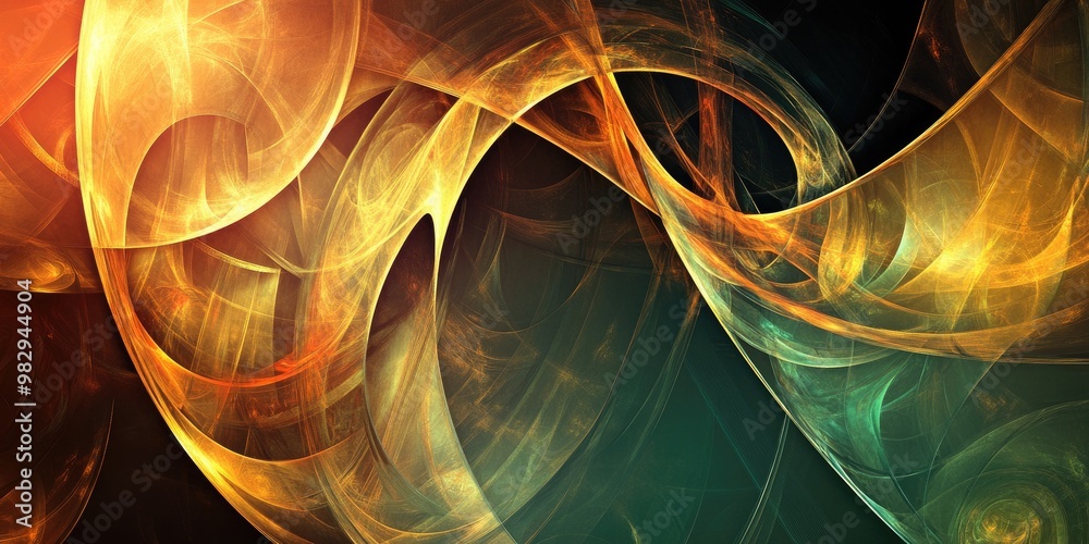 Poster abstract futuristic fractal background suitable for design and networking applications